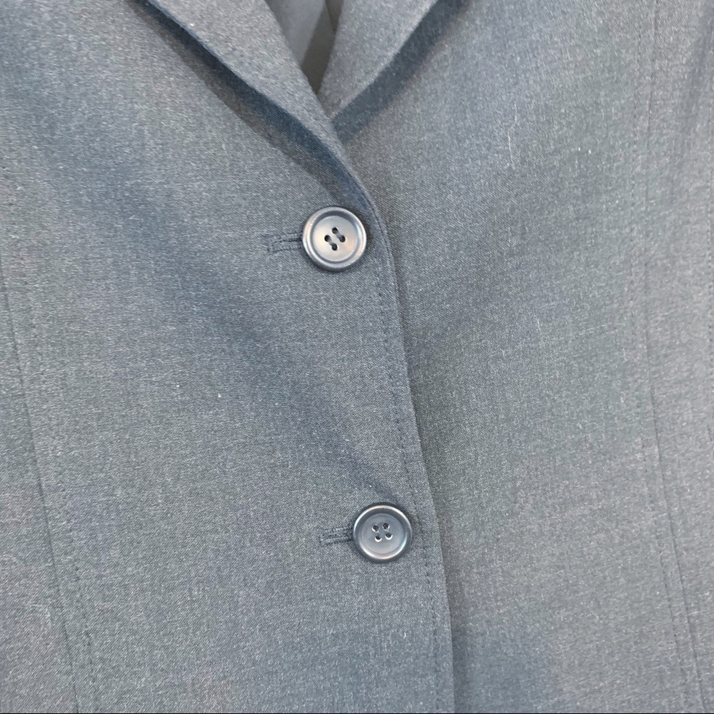 Express Design Studios Stretch Blazer Charcoal - image 5